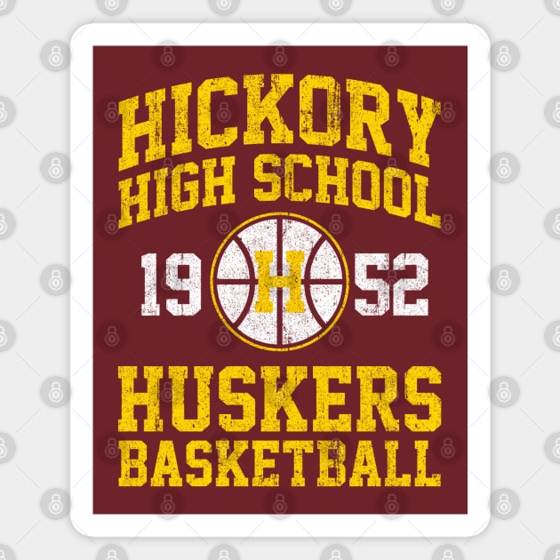 Hickory High School Huskers Basketball Magnet by huckblade